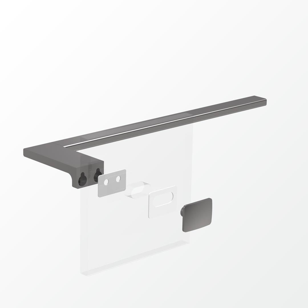 Above Glass Mounting Kit - Double