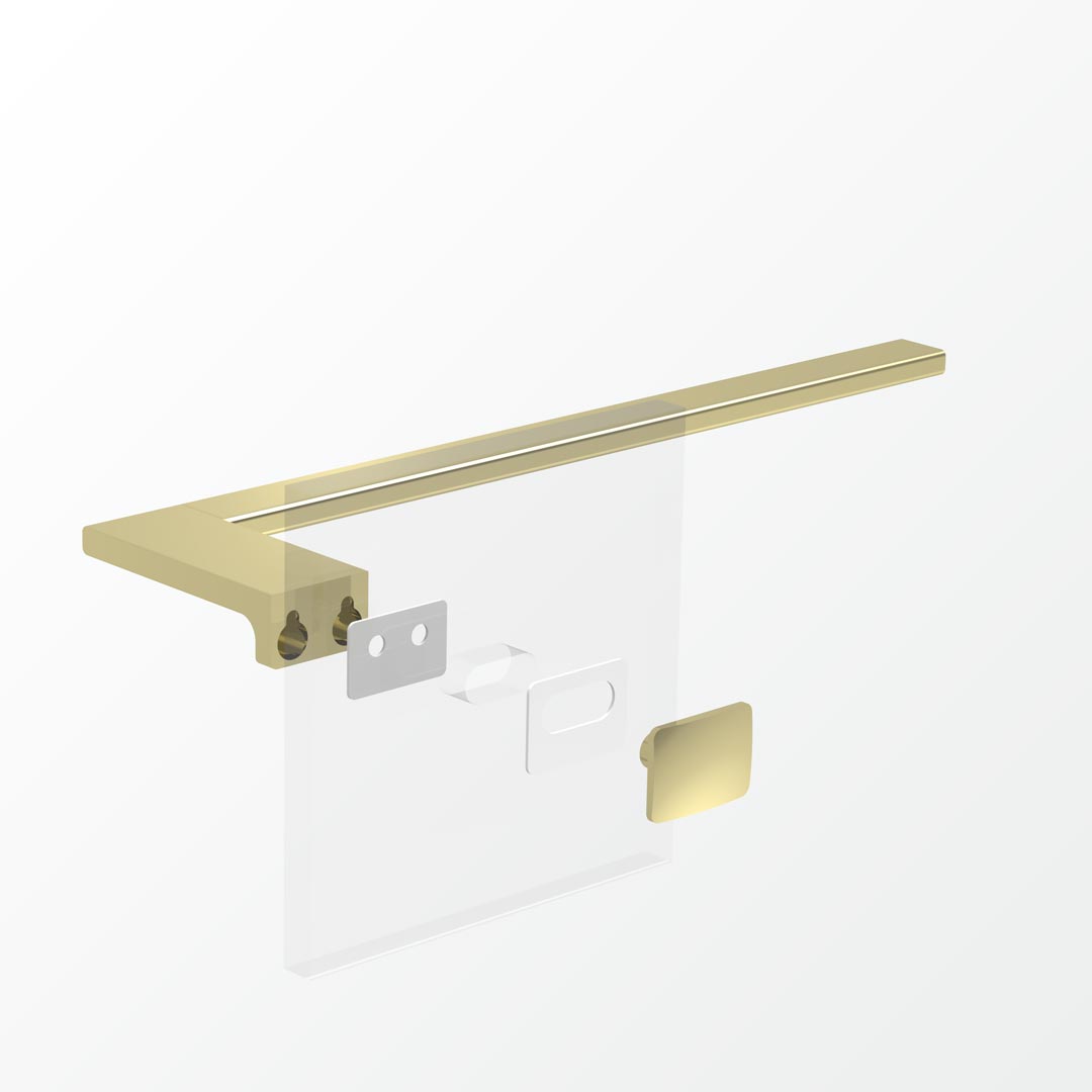 Above Glass Mounting Kit - Double