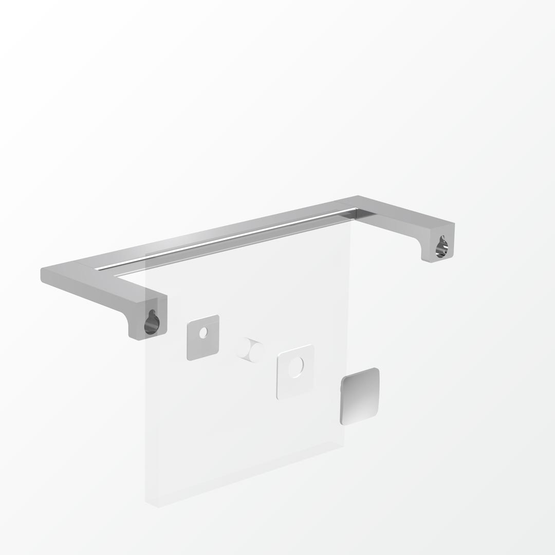 Above Glass Mounting Kit - Single
