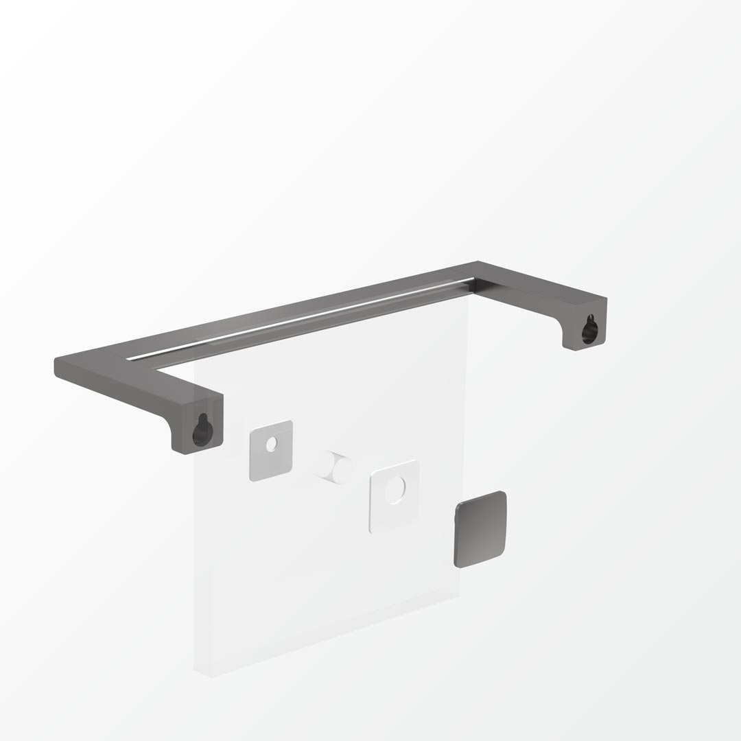Above Glass Mounting Kit - Single