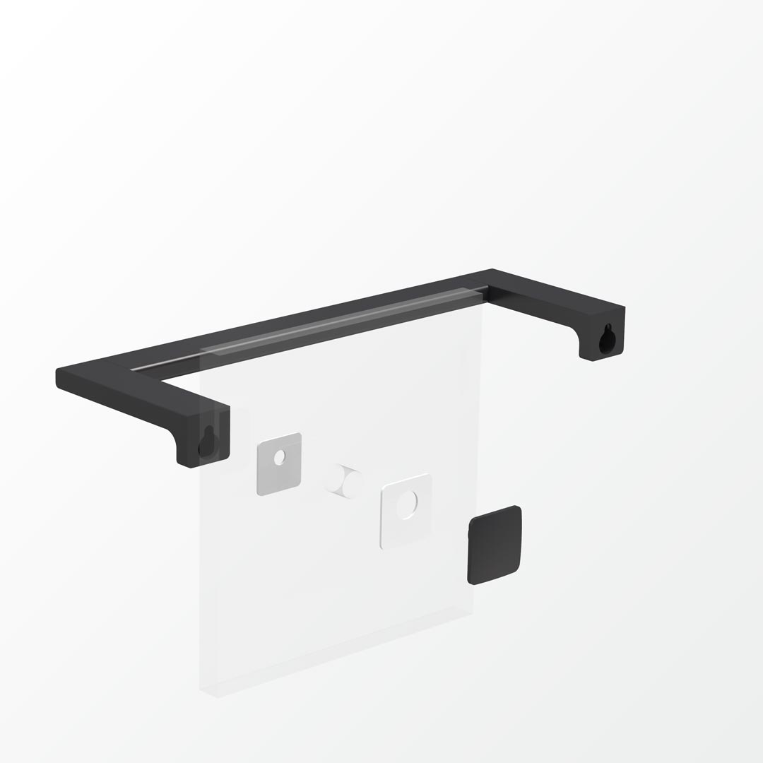 Above Glass Mounting Kit - Single